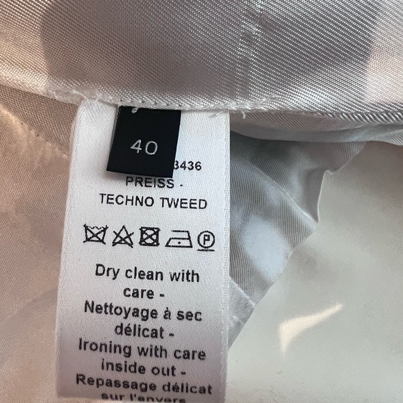 JOSEPH Tweed / Black & Off white Biker Style Jacket - Picture 5 of 7